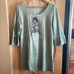 Soft Surroundings Sage Green Tunic/Dress‎ sz Med